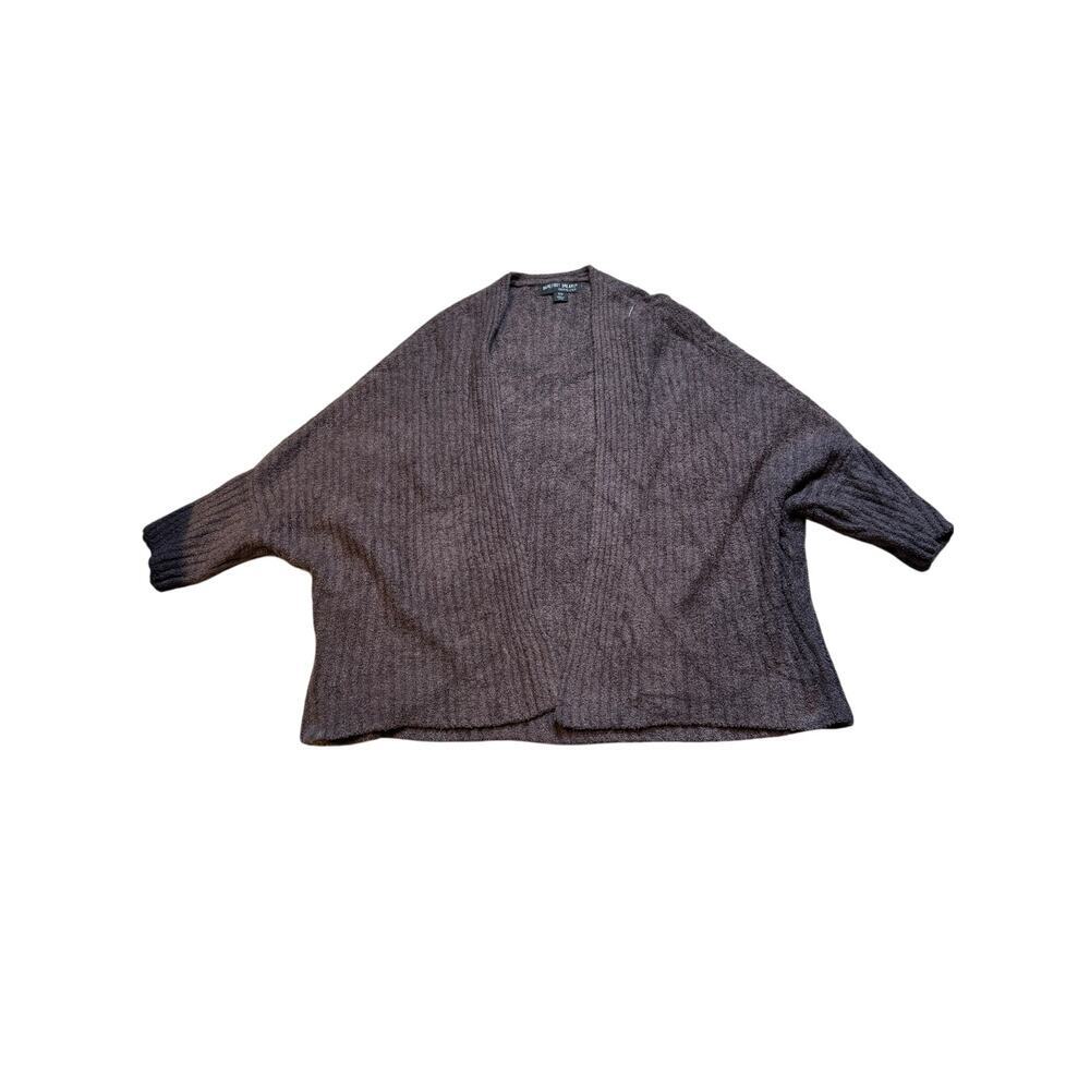 Barefoot Dreams CozyChic Lite Cardigan Shawl Collar‎ Open Front Gray S M